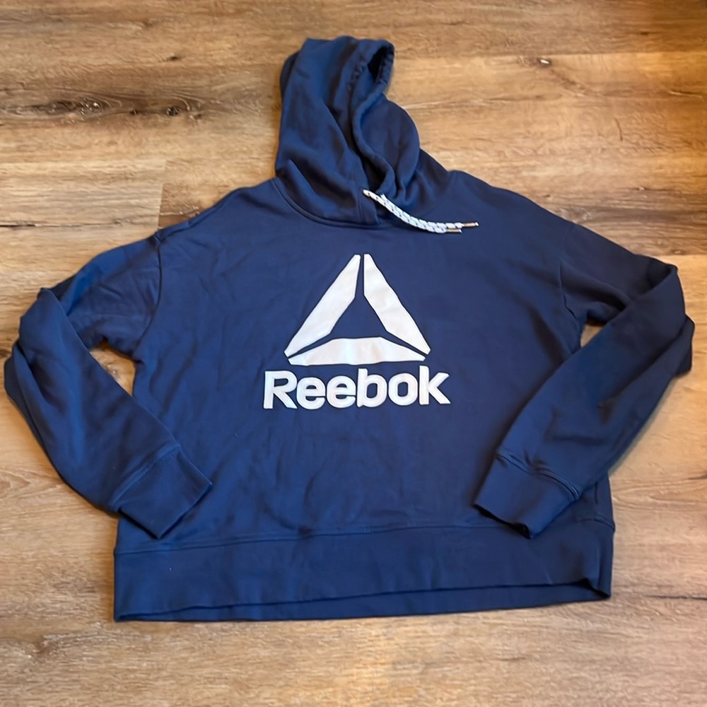 Reebok Womens Hoodie Sweatshirt, Blue
